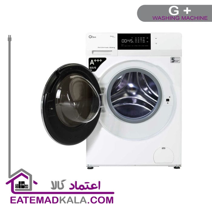 ماشین لباسشویی 10.5کیلویی جی پلاس GWM-MD106